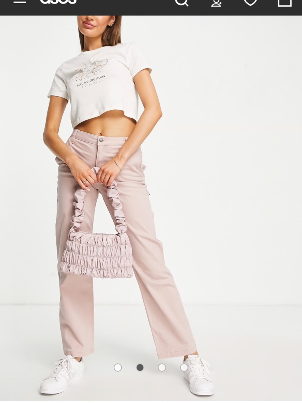 Hollister Dusty Pink High-Rise Utility Dad Pants!! 26